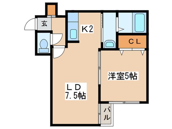 Ｋ－ＭＯＤＥ麻生の物件間取画像